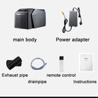 GENERIC Climatiseurs Portables 6100 BTU Pour Une Utilisation Extérieure Et Intérieure Refroidisseur D'air A Structure Divisée A 3 Vitesses Avec Télécommande