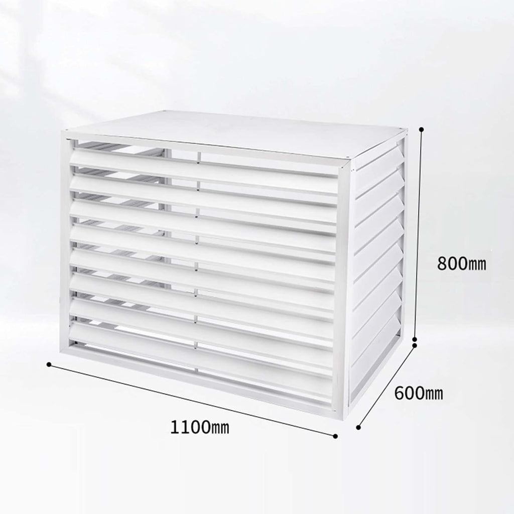 GENERIC Housse En Aluminium Pour Unité De Climatisation - Protection Extérieure Décorative Résistante Aux Intempéries Pour Climatiseurs Centraux - Boîtier Autonome Pour Ordures Ou équipements CVC