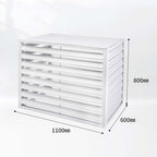 GENERIC Housse En Aluminium Pour Unité De Climatisation - Protection Extérieure Décorative Résistante Aux Intempéries Pour Climatiseurs Centraux - Boîtier Autonome Pour Ordures Ou équipements CVC
