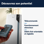  De'Longhi Pinguino Clim Mobile, Pièces Jusqu'à 30m², Déshumidificateur, Mode Ventilation, 10000BTU, Refroidissement Silencieux, Eco Real Feel, Télécommande, Minuterie, Classe Énergie A+++ (PACEX105)