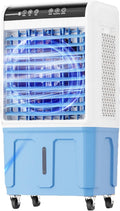GENERIC Refroidisseur D'air Portable Avec Grand Réservoir D'eau, 3 Vitesses Et Télécommande.Calme 36dB, 120 ° Pivot, Rouleaux Et Poignée.Idéal Pour La Chambre, Le Bureau Et La Terrasse.Brise Fraîche Sans Tuya