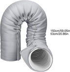  Isolation De Tuyau AC – Housse De Tuyau Portable Avec Sangles Réglables, Manchon D'isolation Thermique | Enveloppe économe En énergie Pour De Climatiseur De Fenêtre Dans La Maison, Garage,