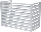 GENERIC Bâche Robuste En Aluminium Pour Climatiseur Et Clôture D'intimité Pour Unités Extérieures – Étagère à Persiennes Pour Balcon Et Jardin Blanc 100 X 70 X 50 Cm