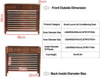  Housse De Protection Pour Climatiseur D'intérieur En Bois Massif, Support à Fleurs, Unité De Condensation, Cadre à Persiennes, écran De Confidentialité, Protection Contre Les Intempéries