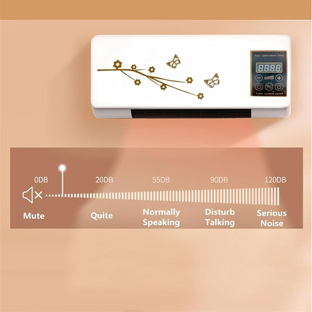  Mini Ventilateur Mural, Système De Séparation Portable Avec Le Mode Ventilateur.180W Refroidissement Efficace Pour Le Bureau à Domicile.Opération Ultra-calme Et Télécommande.La Conception Compacte Éco