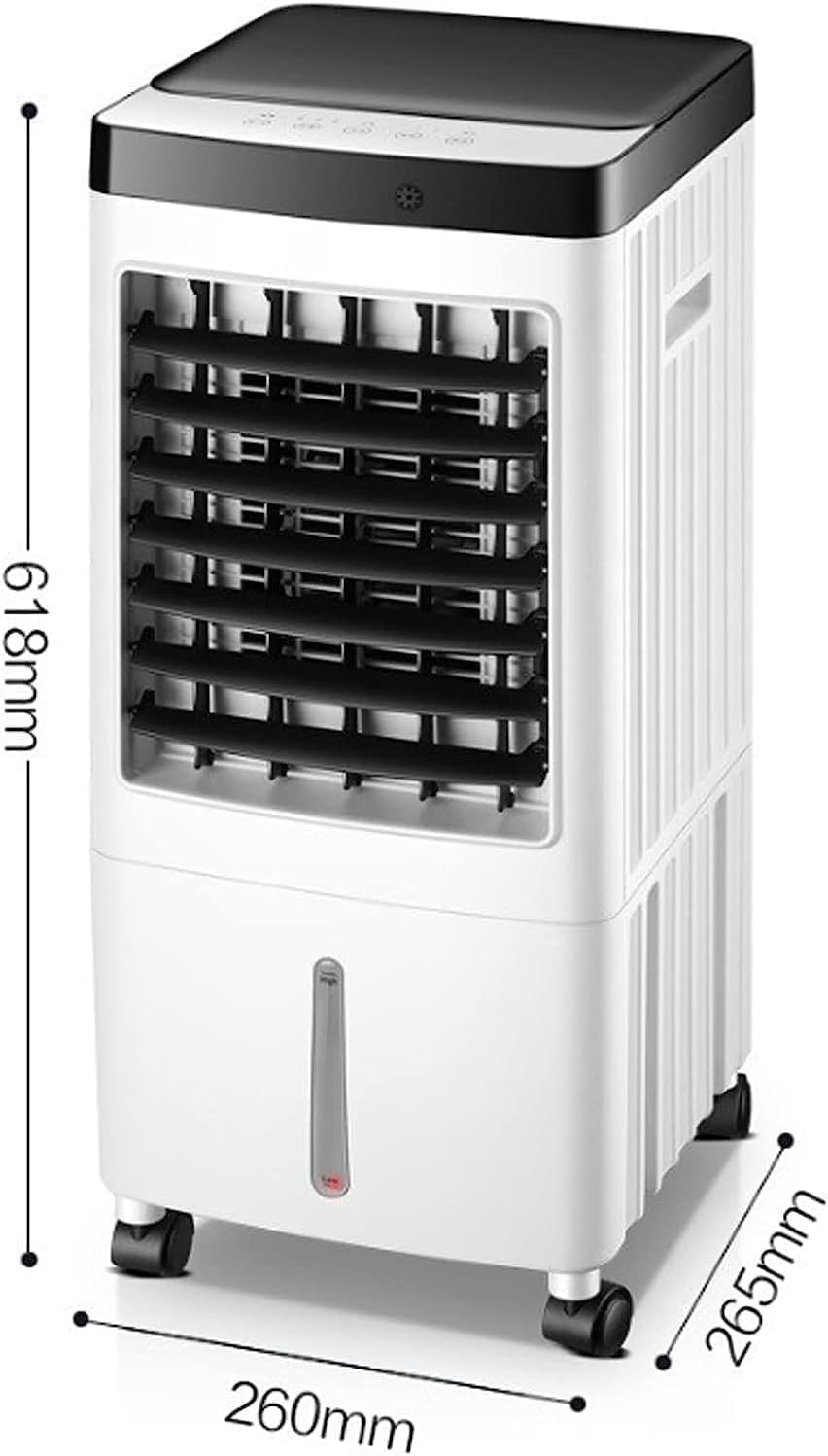 Climatiseur Portable 10L Déshumidificateur De Ventilateur De Refroidissement Sans Tuyau Avec 3 Vitesses Et Minuterie Pour Le Bureau à Domicile, Refroidisseur Sans Vent Sans énergie Conception Compacte