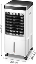  Climatiseur Portable 10L Déshumidificateur De Ventilateur De Refroidissement Sans Tuyau Avec 3 Vitesses Et Minuterie Pour Le Bureau à Domicile, Refroidisseur Sans Vent Sans énergie Conception Compacte