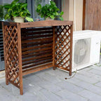 GENERIC Housse De Protection Décorative Imperméable Pour Climatiseur Extérieur, En Bois Massif, Anti-corrosion, Dimensions : 120 X 57 X 100 Cm (L X L X H), Housse Résistante Aux Intempéries