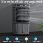 GENERIC Climatiseur Portable Avec 4 Compartiments à Glace, Réservoir D'eau De 20 Litres, Oscillation à 120°, Télécommande, Minuterie 12 H Et 3 Vitesses De Refroidissement. Idéal Pour La Chambre Ou La Maison.
