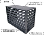 GENERIC Housse En Aluminium Durable Pour Climatiseurs MiniSplit Et Pompes à Chaleur - Protection Extérieure Résistante Aux Intempéries - Convient Aux Unités Extérieures