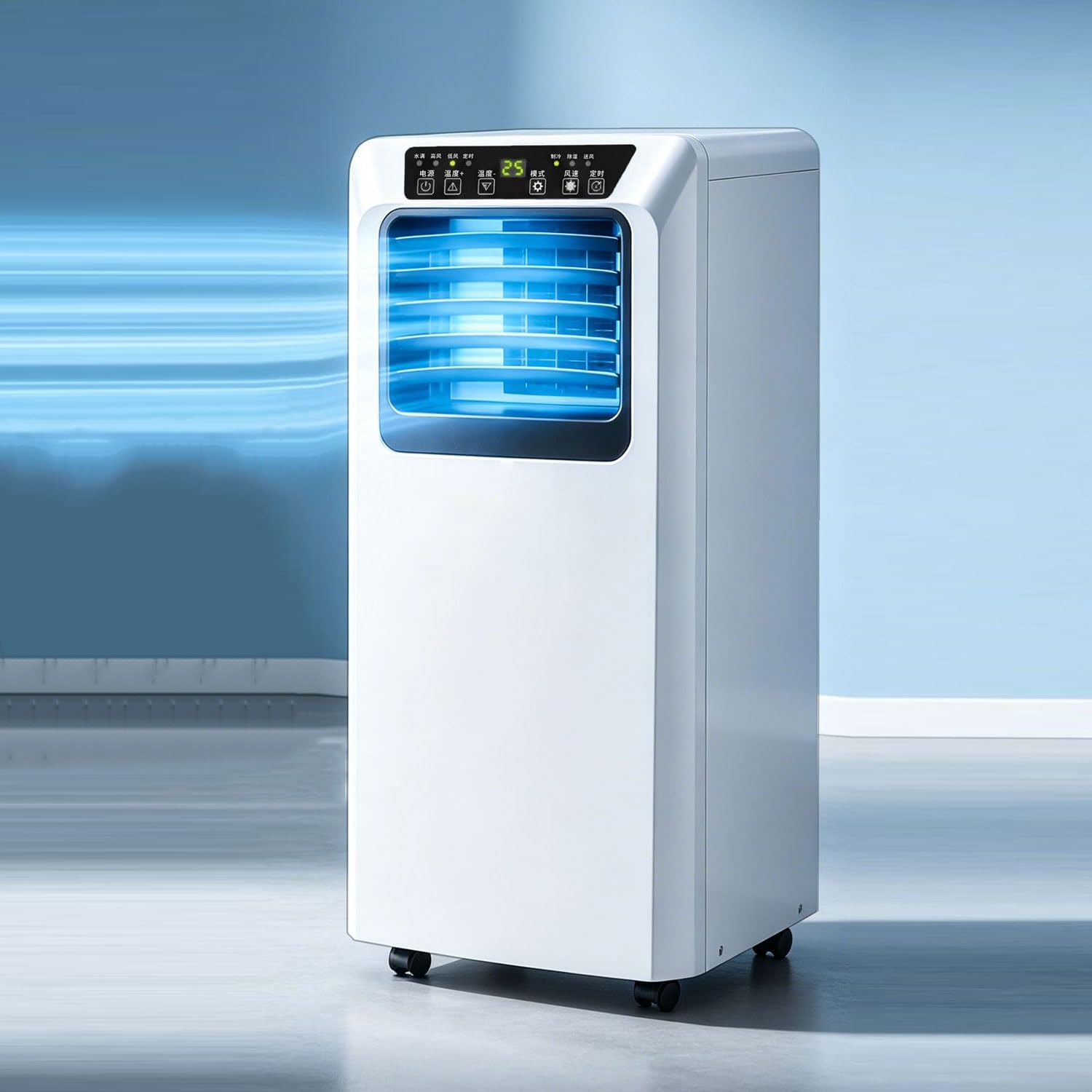  Climatiseurs Portables Smart AC Unit Ventilateur De Refroidissement Avec Télécommande Déshumidificateur De Refroidissement Rapide Kit De Fenêtre En Mode Veille Silencieux Inclus Unité De Refroidisseme