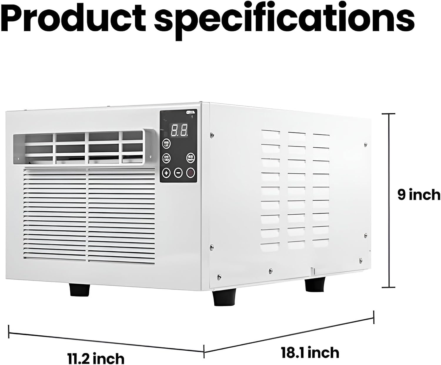  Refroidisseur D'air Portable, Unité De Climatisation Compacte Avec Déshumidificateur, économie D'énergie De 280W, Fonctionnement Silencieux Pour Le Dortoir De Chambre à Coucher, Comprend La Télécomman