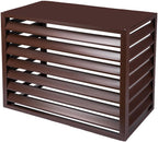 GENERIC Housse De Protection Extérieure En Aluminium Pour Climatiseur Central - Protection Contre Les Intempéries - Marron - 100 X 70 X 50 Cm
