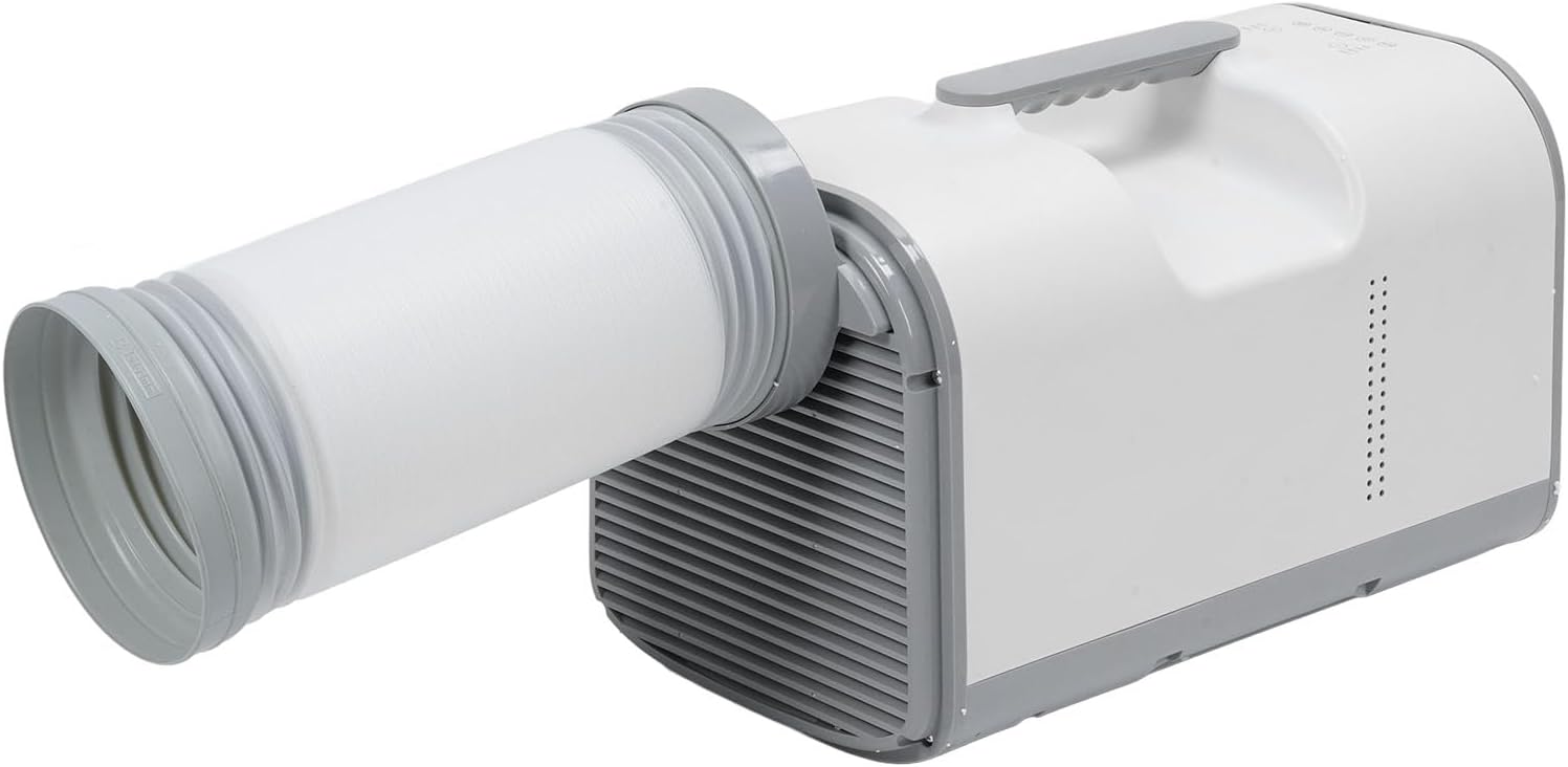  SIXRUN Climatiseur Portable, 4095BTU 420W Refroidissement Déshumidification AC Compact Avec Télécommande Pour Tente De Camping Caravane Remorque (Prise UE 220V)