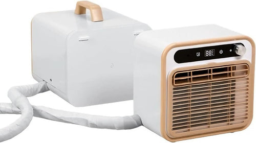  Calme Split Portable AC Pour Le Camping, RV, Tente. 130m3/h Airflow, WiFi Et Télécommande, 12H Minuterie.Léger 13kg Sans Tuyau De Conception Pour La Caravane, Camion, Refroidissement De Chambre à Couc