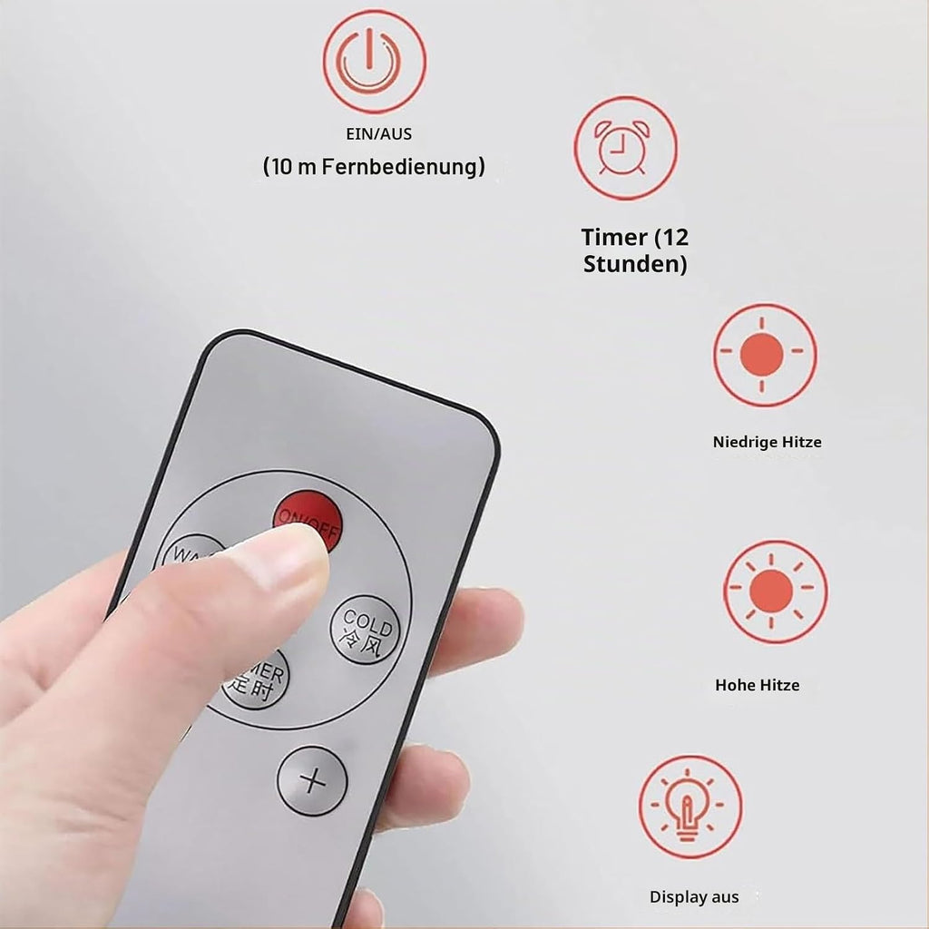 GENERIC Ventilateur Avec Télécommande, Silencieux Et économe En énergie Pour Les Chambres à Coucher.Frooître Rapide, Isolant Thermiquement, Facile à Assembler Sans Forage.Idéal Pour Le Bureau à Domicile Et Le