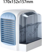  DieffematicKTY Climatiseur Mobile Water Cooling Fan Mini Home Desktop Small Fan Air Conditioner Electromechanical Fan Portable Table Fan (Color : Blue)