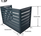 GENERIC Housse Grise Pour Climatiseur – Clôture En Alliage D'aluminium Pour Unités De Fenêtre Intérieur/extérieur Protection Contre La Pluie Et Les éléments, Parfaite Pour Dissimuler Les Unités De