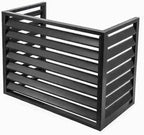 GENERIC Housse En Aluminium Pour Climatiseur à 3 Panneaux Pour Climatiseurs Extérieurs, Réduction Du Bruit, Résistant Aux Intempéries, 110 X 80 X 60 Cm, Marron