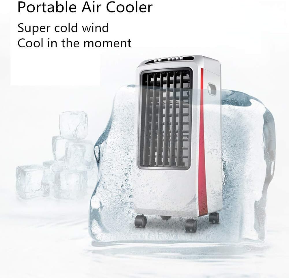  Mute 5l Réservoir D'eau Climatiseur Portable, Refroidisseurs D'air Mécaniques Pour Ventilateur De Climatisation À La Maison Pour Bureau 3 Vitesse Du Vent Ventilateur De Climatiseur De Bureau, 72x30x3