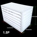 GENERIC Couvercle En Aluminium Pour Climatiseur Et Pompe à Chaleur – Protection élégante Pour Unités Extérieures – Cache-chaleur Décoratif Pour Systèmes De Climatisation Domestiques – Design Durable Et