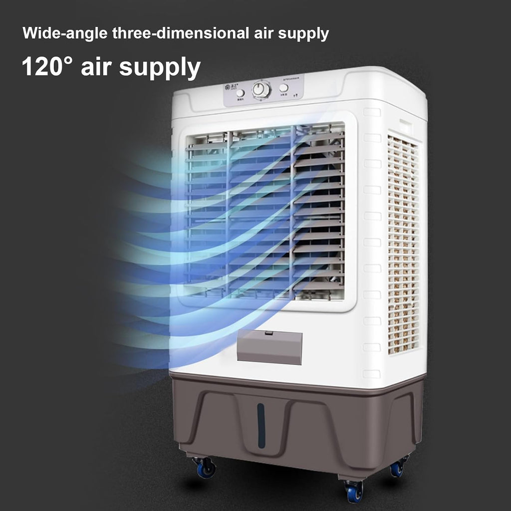 GENERIC Refroidisseur D'air Portable De Climatisation Industriel, 4 Roues, Réservoir D'eau 30L, 3 En 1 Climatiseur Mobile, Ventilateur De Refroidissement Et Déshumidificateur Pour La Maison/Bureau (Grand)