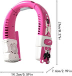  Climatiseur De Cou,Rechargeable Réglable 5 Vitesses | Ventilateur De Cou Léger,pour Hommes Femmes Jeunes Adolescents Road Trip Plage Camping Navettes Escalade Voyage Bureau
