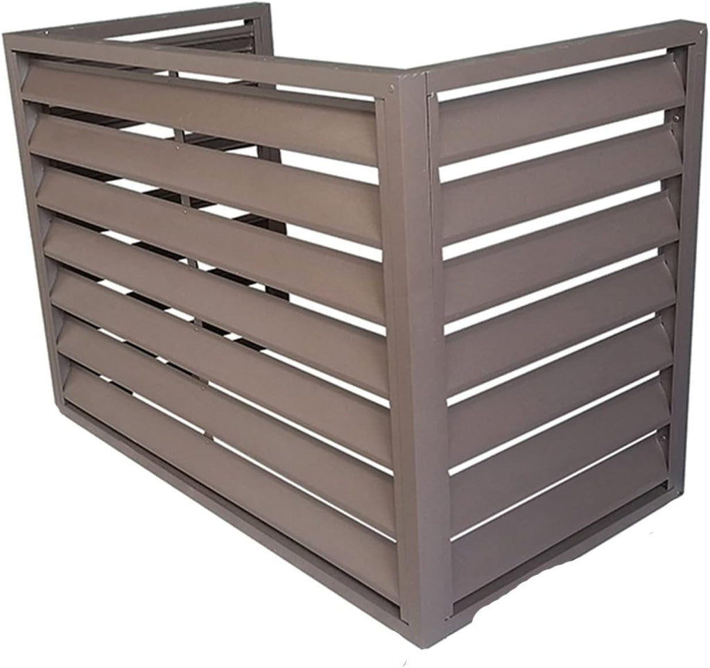  Housse De Protection Décorative En Aluminium Pour Climatiseur Extérieur Toutes Saisons - Clôture D'intimité Autonome Pour Unités AC Et Poubelles - Protection élégante