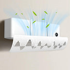  Deflecteur Climatisation Universale, Déflecteur D'aria Regolabile E Portatile, Deflecteur Climatisation Murale Pour Maison/Bureau âgés, Néonats, Femmes En Gestation (Blanc)