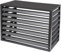 GENERIC Écran De Protection Pour Climatiseur En Aluminium - Clôture D'intimité élégante Pour Climatiseur - Protection Pour Pompe à Chaleur - Solution De Rangement Extérieure