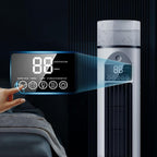 Genérico Ventilateur De Climatisation Oscillant Silencieux Sans Pale Avec Télécommande, Ventilateur Colonne Rafraîchisseur D'air 6 Vitesses Avec Humidificateur, Grand Réservoir D'eau, Refroidisseur Portable