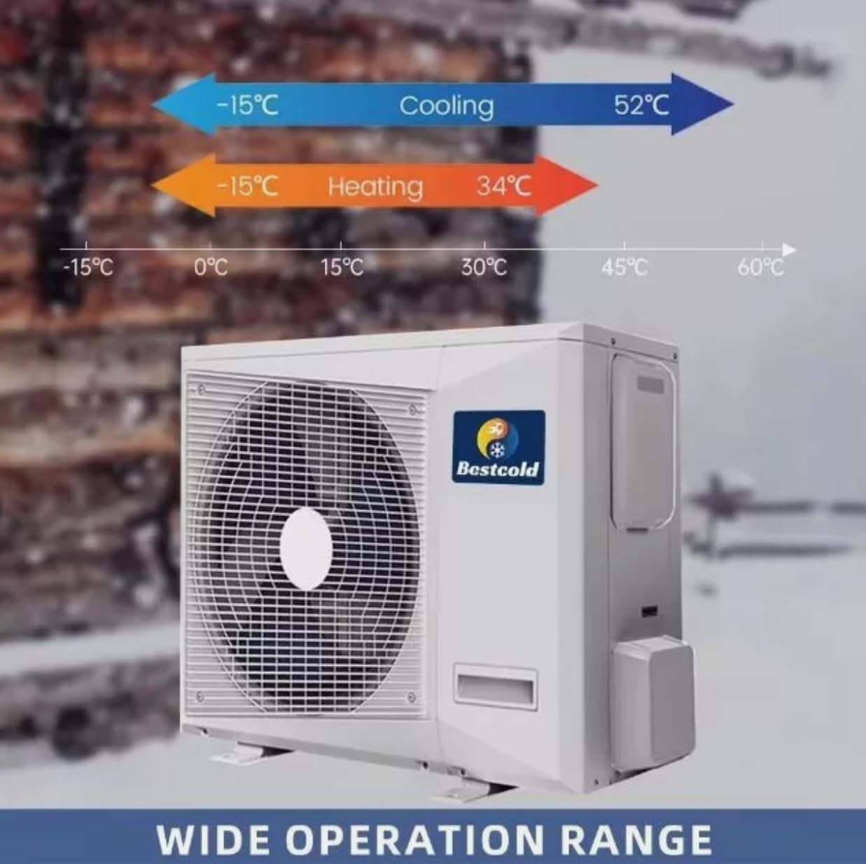 GENERIC Onduleur Solaire 42000BTU Multi 24k Zones Split Climatiseur Et Chauffage – 2 Zones