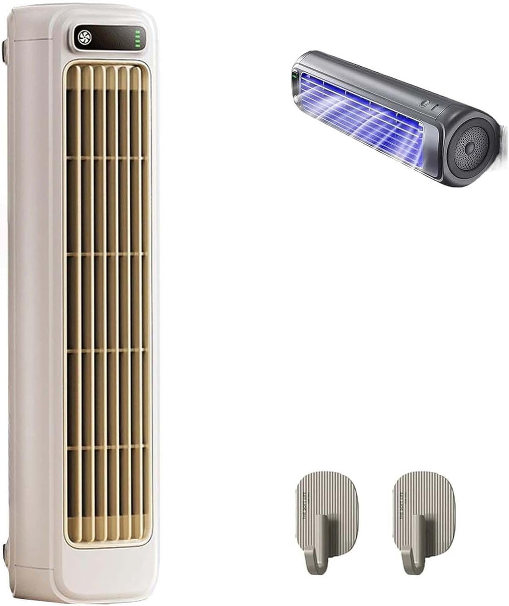 GENERIC ColdEez Cooling Ace, Colding Air Climating, Ventilateur De Refroidisseur D'air Portable Avec 3 Vitesses, Chargement USB, Ventilateur De Tour De Bureau Pour Bureau, Chambre à Coucher, Cuisine Gray