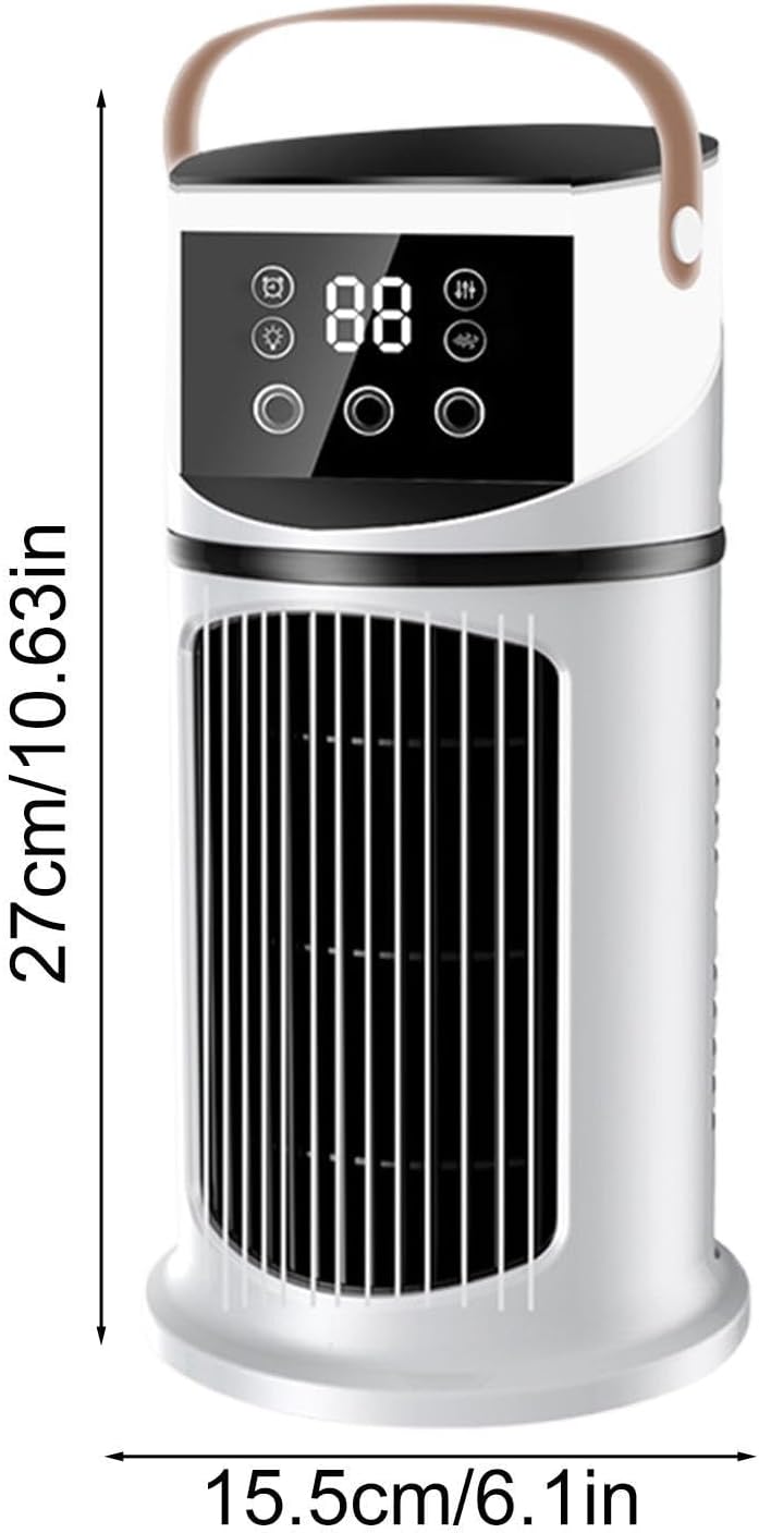 Portable Air Conditioner - Desk Air Conditioner Fan | Desk Cooling AirConditioner Fan | Purifying Machine With LED Light, 9-Speed Cooler For Studying, Sleeping, Meeting