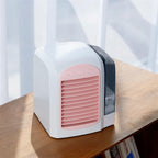  DieffematicKTY Climatiseur Mobile Water Cooling Fan Mini Home Desktop Small Fan Air Conditioner Electromechanical Fan Portable Table Fan (Color : Blue)