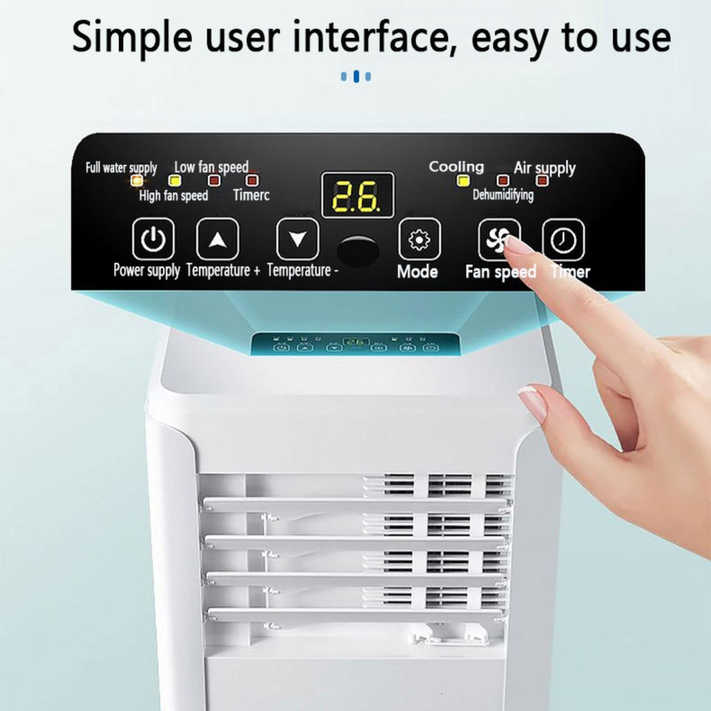  Climatiseurs Portables Smart AC Unit Ventilateur De Refroidissement Avec Télécommande Déshumidificateur De Refroidissement Rapide Kit De Fenêtre En Mode Veille Silencieux Inclus Unité De Refroidisseme