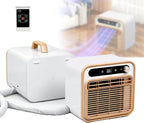  Climatiseur Portable, 1500W Refroidissement Silencieux Avec Flux D'air De 130m3/h, Minuterie 12H, Contrôle Tactile/à Distance/WiFi, Léger Pour Camion De Camping RV Chambre
