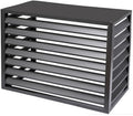 GENERIC Housse De Climatiseur Extérieur En Alliage D'aluminium Durable Et Couvercle De Poubelle - Parfait Pour Les Patios, Terrasses, Restaurants, Cafés - Résistant Aux Intempéries, Design élégant (couleur