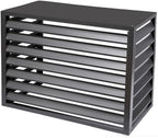 GENERIC Housse De Climatiseur Extérieur En Alliage D'aluminium Durable Et Couvercle De Poubelle - Parfait Pour Les Patios, Terrasses, Restaurants, Cafés - Résistant Aux Intempéries, Design élégant (couleur