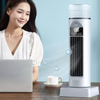 Genérico Ventilateur De Climatisation Oscillant Silencieux Sans Pale Avec Télécommande, Ventilateur Colonne Rafraîchisseur D'air 6 Vitesses Avec Humidificateur, Grand Réservoir D'eau, Refroidisseur Portable