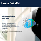  De'Longhi Pinguino Clim Mobile, Pièces Jusqu'à 30m², Déshumidificateur, Mode Ventilation, 10000BTU, Refroidissement Silencieux, Eco Real Feel, Télécommande, Minuterie, Classe Énergie A+++ (PACEX105)