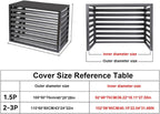  Housse En Aluminium Pour Climatiseur – Protection Hivernale Extérieure Pour Pompes à Chaleur Et Unités De Climatisation – Protection Résistante Aux Intempéries – Utilisation En Intérieur/extérieur