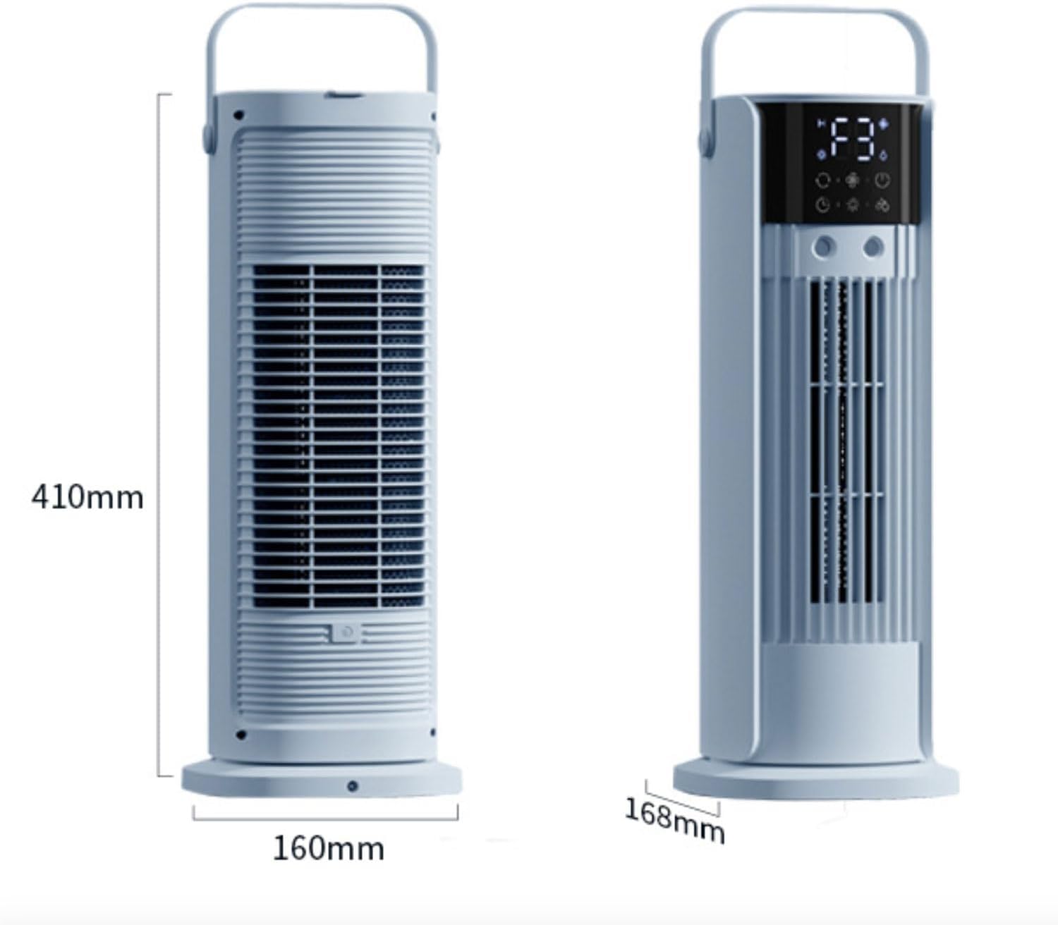 GENERIC Ventilateur De Refroidisseur D'air Portable 180 évaporatif Oscillant Avec Humidificateur De Brime à Télécommande Pour La Chambre Bureau Chambre Silencieuse 3 Vitesses Économie D'énergie Conception Com