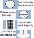 GENERIC Tower Fan Bedroom Evaporative Cooler 3 Vitesses LED Remote 12h Timer 80 Oscillation Calme Portable Climatiseur Unité Faible Puissance Pour Le Bureau à Domicile Sleep Safe Bladeless Design