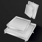  Bac Condensat Clim En Acier Inoxydable, 50 × 50 Cm, 60 X 60 Cm, Kit De Drainage De Climatiseur De Fenêtre, Bac De Récupération Du Climatiseur Avec Drain(500 X 500 Mm/20'' X 20'')