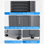 GENERIC Climatiseur Portable Avec 4 Compartiments à Glace, Réservoir D'eau De 20 Litres, Oscillation à 120°, Télécommande, Minuterie 12 H Et 3 Vitesses De Refroidissement. Idéal Pour La Chambre Ou La Maison.