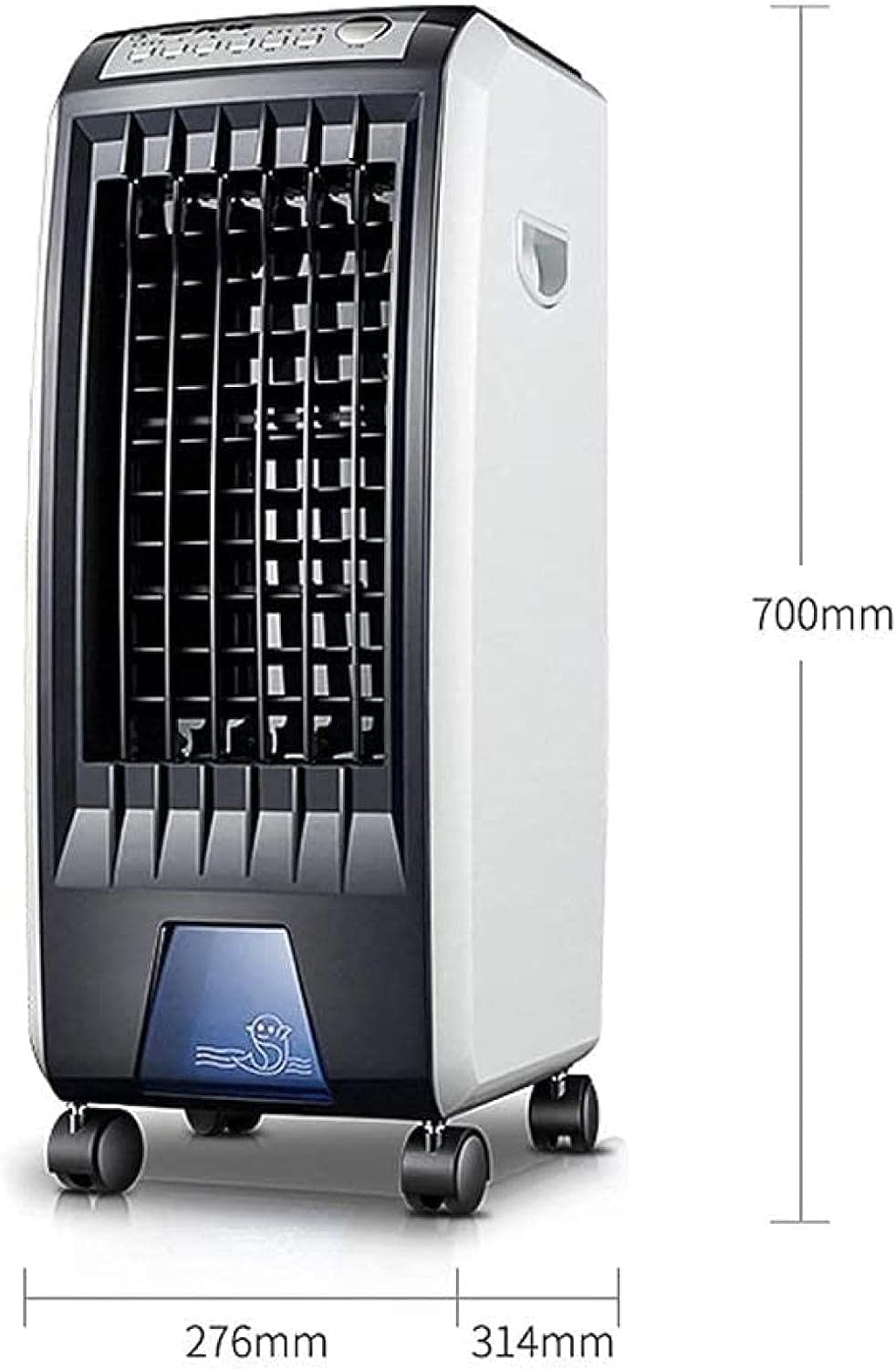 GENERIC Climatiseur Portable Refroidisseur Climatiseur Mobile Sans Tuyau Climatiseur Portable Ventilateur De Refroidissement à Eau Silencieux Ventilateur De Climatisation 3 Vitesses Du Vent Mobile Petit
