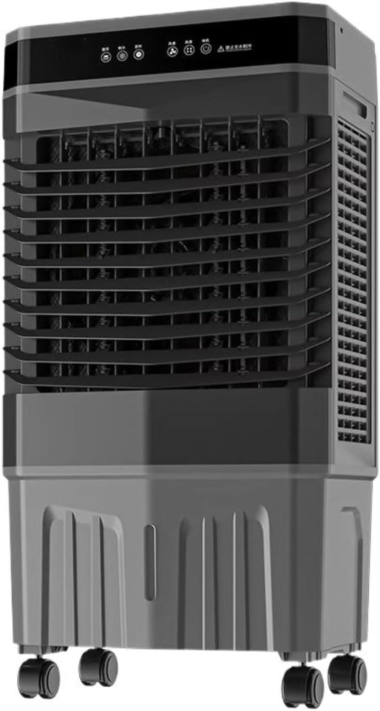 GENERIC Climatiseur Portable, Refroidisseur D'air à 3 Vitesses Avec Réservoir D'eau De 50 L, Minuterie De 12 Heures, Ventilateur De Refroidissement Oscillant à 120° Pour La Maison, Le Bureau, Le Lit, Le Salon