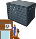 GENERIC Housse De Protection En Aluminium Pour Climatiseur Extérieur Et Support De Fleurs, Grille De Protection Pour Unités De Climatisation Et Pompes à Chaleur
