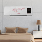  YUYTE Climatiseur Chauffant, Prise UE Polyvalente 220 V Portable à Faible Bruit Mural Refroidisseur D'air Avec Télécommande Pour Maison Salle De Bain Chambre Salon